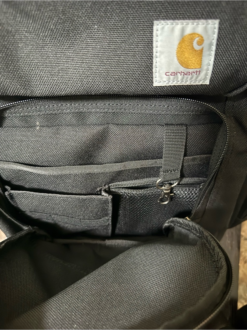 Carhartt Black Utility Backpack with Logo Patch - Picture 5 of 15